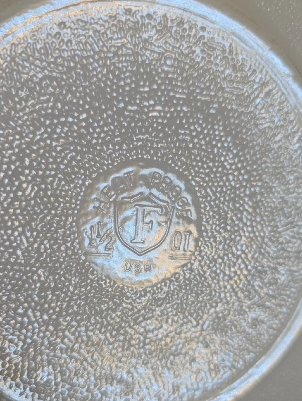 Vintage Federal Glass Casserole Dish Tote 11